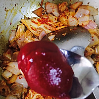 #父亲节，给老爸做道菜#韩式泡菜炒五花肉的做法图解7
