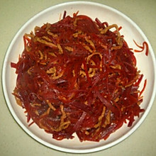 紫菜头炒肉丝