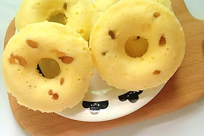不一样的甜甜圈🍩，甜甜圈蒸糕