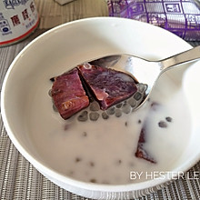 奶香紫薯西米露（糖紫薯）Sago Milk ...