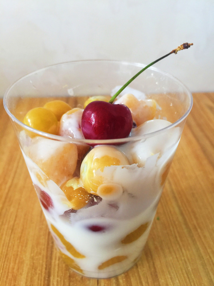 地瓜南瓜圆酸奶杯——鲜芋仙芋圆做法的做法