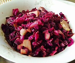 糖醋紫包菜的做法