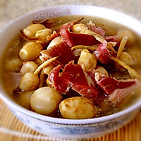 火腿炖茨菰的做法图解3