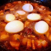 #刘畊宏女孩减脂饮食#香菇鸡蛋卤肉饭的做法图解11