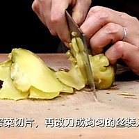 超级下饭菜【榨菜青椒炒肉丝】的做法图解1