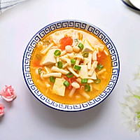 #一学就会快手菜#海鲜菇豆腐汤的做法图解12