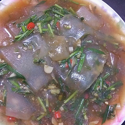 麻辣韭菜粉皮