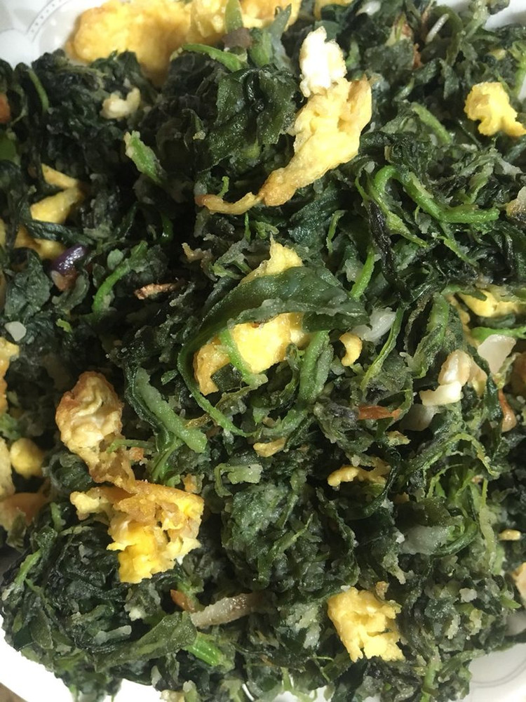 鸡蛋扫帚菜的做法