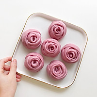 宝宝辅食·玫瑰花紫薯牛奶馒头的做法图解19