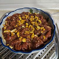 沙茶牛肉蒸腐竹的做法图解8