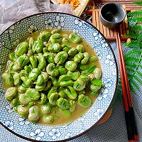 时鲜菜，农家蚕豆的做法图解6