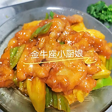 学校食堂经典菜～菠萝鸡片