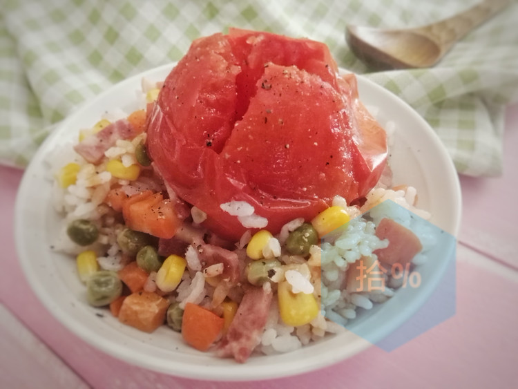 电饭锅版西红柿蒸饭【电饭锅主题】的做法