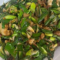 蒜苗炒肉的做法图解10