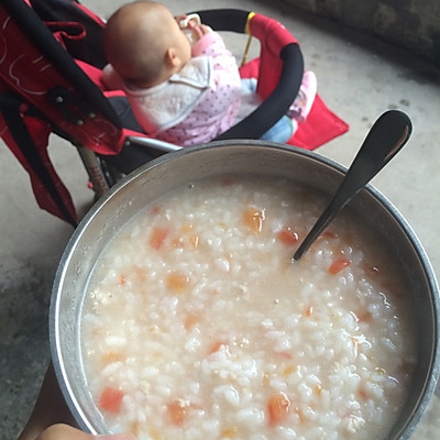 宝宝辅食-西红柿肉末zhou