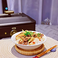 洋葱牛肉盖浇饭#李锦记旧庄蚝油鲜蚝鲜煮#的做法图解14