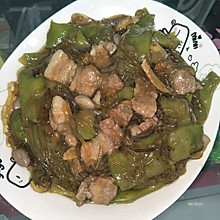 豆角粉条炖肉