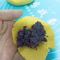 超好吃的南瓜紫米饼，糯糯叽叽的做法图解5
