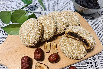 枣泥麻饼