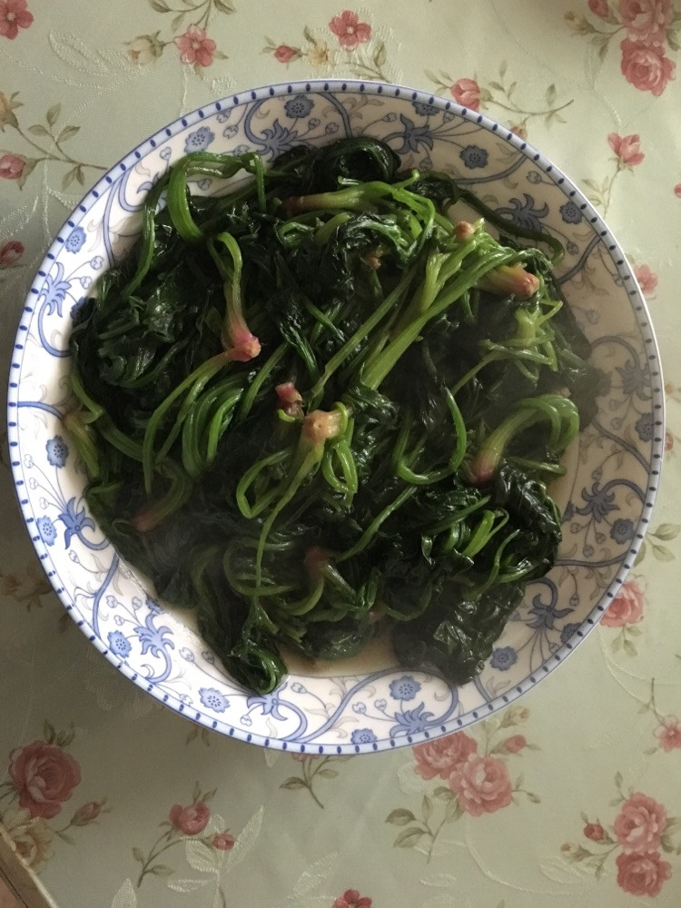 清炒菠菜的做法