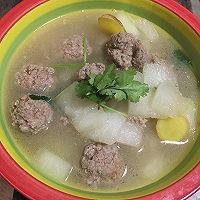 肉丸冬瓜汤的做法图解7