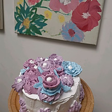 奶油紫薯蛋糕