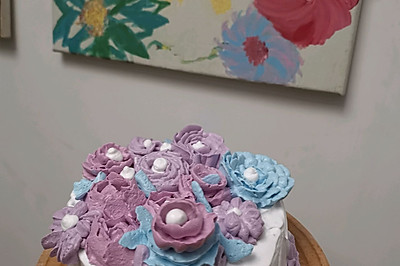 奶油紫薯蛋糕