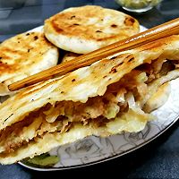 快手半发面速成馅饼（白菜肉馅）的做法图解15