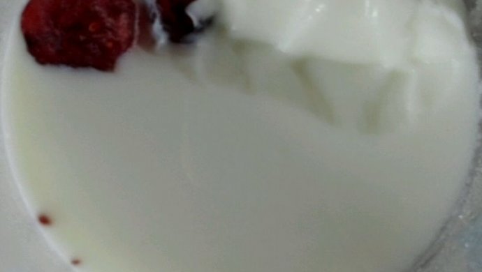 蔓越莓奶冻