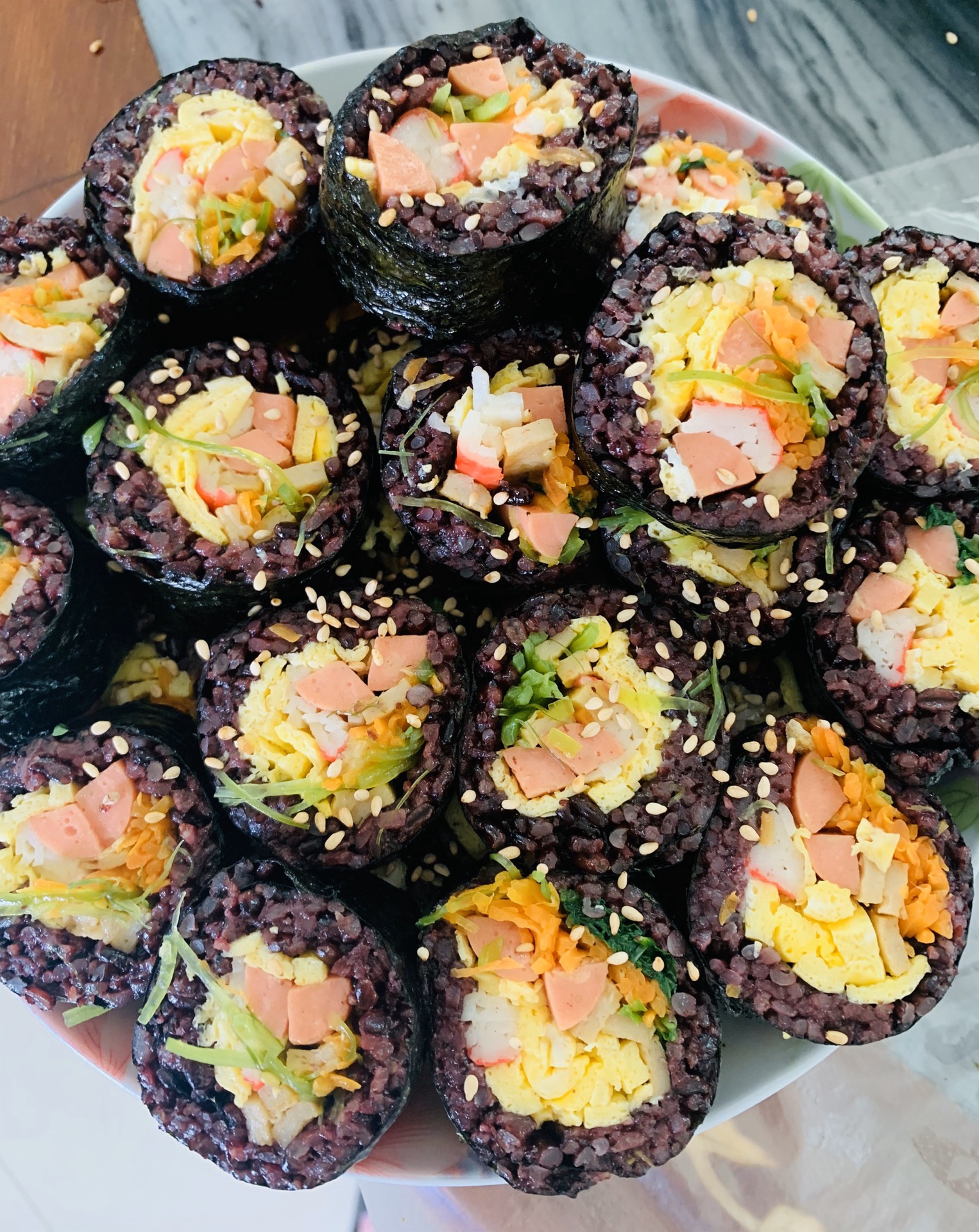 Korean Porphyra with rice