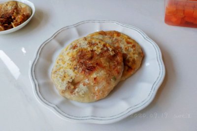 油泼辣酱豆腐饼