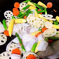 #夏日开胃餐#鱿鱼魔芋炒时蔬㊙️的做法图解4