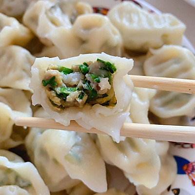 韭菜虾仁饺子