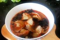 #太太乐鲜鸡汁玩转健康快手菜#红油虾仁大馄炖#皮薄馅大超过瘾的做法