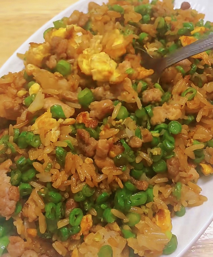 豆角蛋炒饭的做法