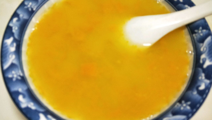 南瓜玉米糁汤