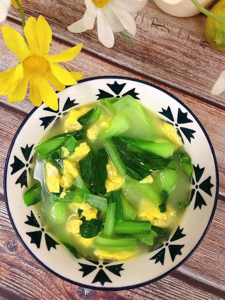 广东｜鸡蛋青菜汤的做法