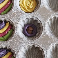 彩虹黑巧玛德琳蛋糕的做法图解12