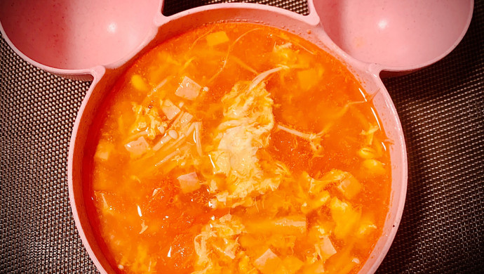 【减脂餐】西红柿鸡蛋菜汤
