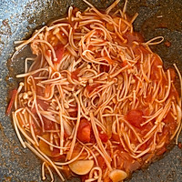 番茄金针菇的做法图解4