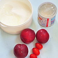 红李奶昔#七彩七夕#的做法图解1