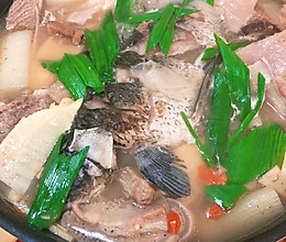 暖冬鱼羊鲜锅的做法