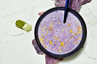 养生饮—紫薯燕麦牛奶