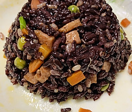 藜麦紫米饭的做法