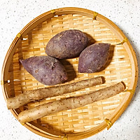 紫薯山药糕—（可作为宝宝辅食）的做法图解1
