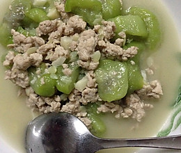丝瓜肉沫的做法
