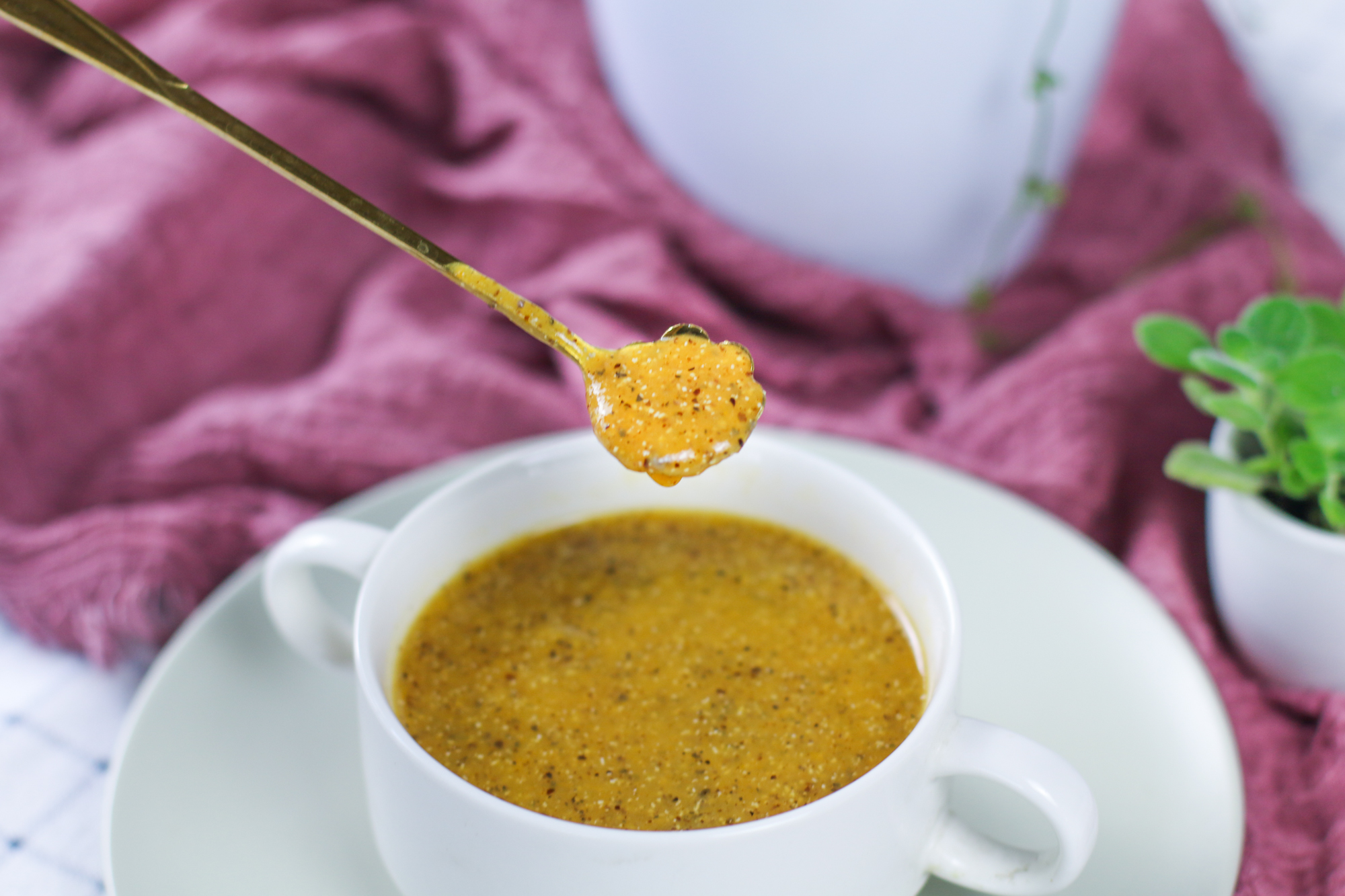 Carrot potato quinoa paste