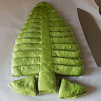 菠菜圣诞树面包（一发）的做法图解8