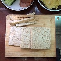 火腿蛋三文治（家庭自制，简单好吃，杂粮口感）的做法图解5