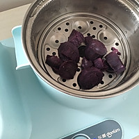 无油无糖的紫薯饼，自制减肥零食的做法图解1